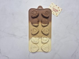 Molde silicona tricolor bombones 10 corazones